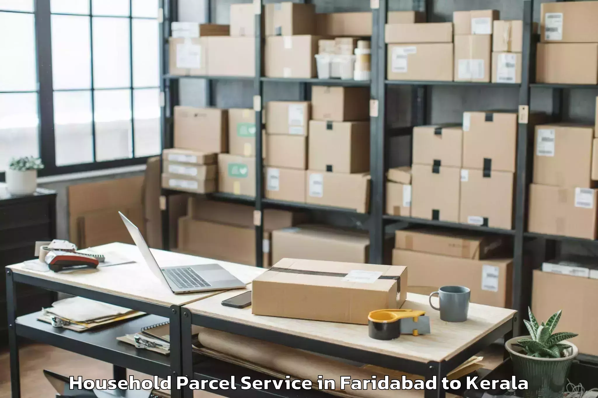 Faridabad to Mall Of Joy Thrissur Household Parcel Booking